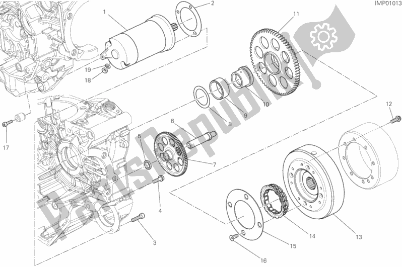 Toutes les pièces pour le Démarrage Et Allumage électrique du Ducati Monster 821 Thailand 2018